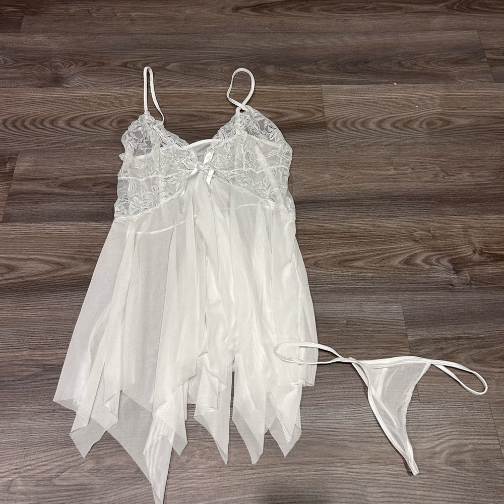 4for$30 Lingerie Sale! Details below! Elegant White Lace Lingerie Set